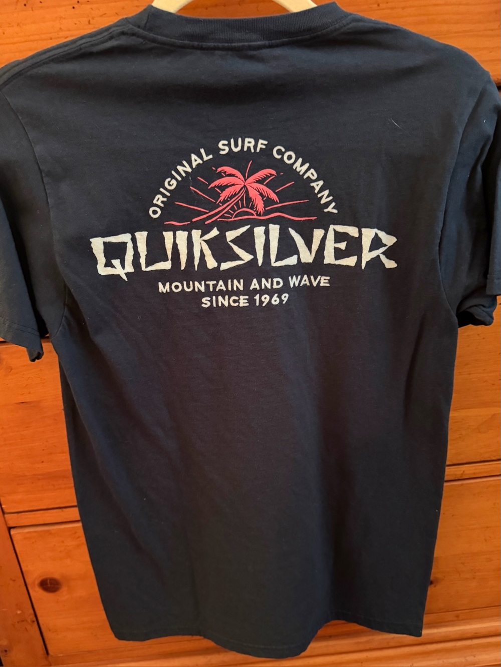 Quiksilver Short Sleeve Crew Neck Tee with Graphic Logo
